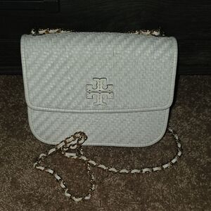 Tory Burch Britten Woven Crossbody Bag